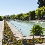 Przepiękne ogrody mauretańskie z fontannami w Alcazar