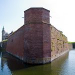 Zamek Kronborg - widok na mury fortyfikcaji
