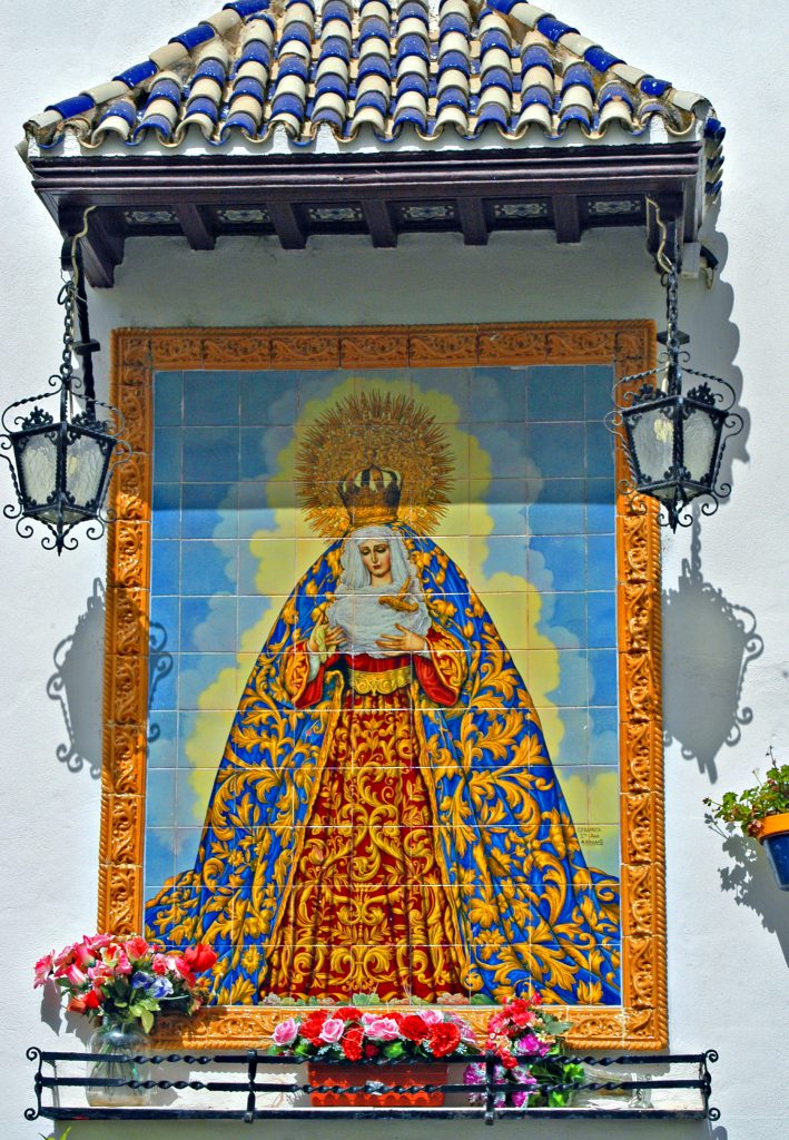 Maria Dziewica na płytkach azulejos