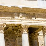 Detale teatru rzymskiego w Merida