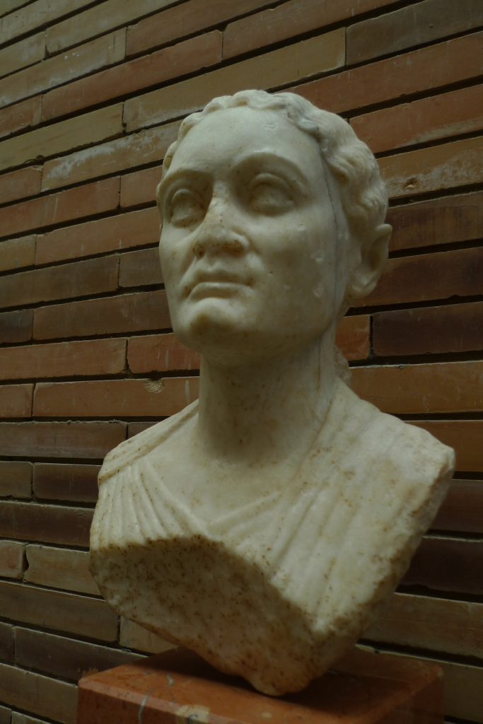 Popiersie kobiety, Narodowe muzeum sztuki rzymskiej, Merida, Estremadura, Hiszpania I wne 