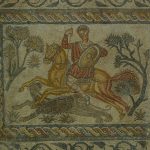 Mozaika ze sceną polowania w Muzeum rzymskim