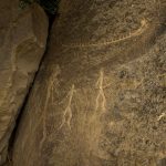 Petroglify - ludzie oraz łódź