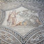 Mozaika Bachusa spotykająca śpiącą Ariadnę z Domu Efebe